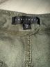 Sanctuary 100% Linen Green Cargo Shorts Size 27 waist - photo 3