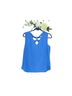 Sandro 100% Silk Blue Sleeveless Silk Top Size S - photo 1