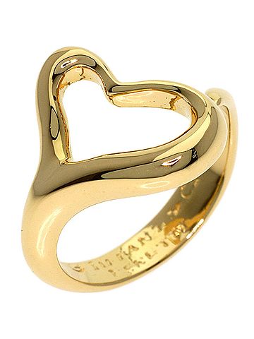 Tiffany & Co. Tiffany &amp; Co. Open Heart Ring, 18K Yellow Gold, Women's. (view 2)