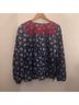 J.Crew Floral Blue Red White Blouse Size L - photo 3