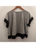 Eri + Ali Gray Black Short Sleeve Blouse Size M - photo 3
