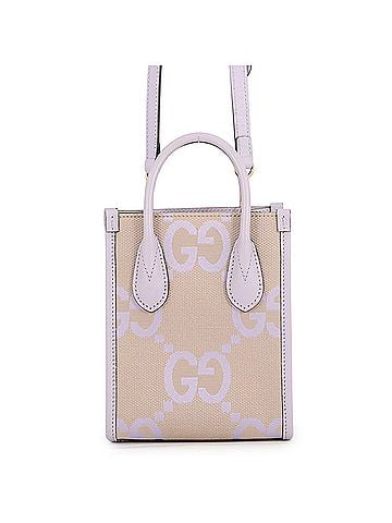 Gucci Gucci Jumbo GG Canvas Mini Tote Handbag 671623 GUCCI 2-way Shoulder (view 1)