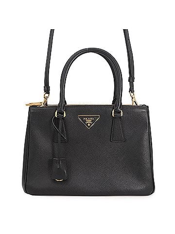 Prada Prada Galleria Saffiano Leather Handbag 1BA863 PRADA 2-way Shoulder Bag Black (view 1)