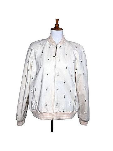 St. John Sport Marie Gray Bomber Jacket Jacket (view 1)