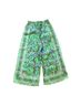 ALEMAIS Floral Green Blue Casual Pants Size 6 - photo 1