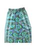 ALEMAIS Floral Green Blue Casual Pants Size 6 - photo 4