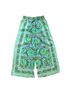 ALEMAIS Floral Green Blue Casual Pants Size 6 - photo 2