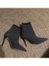 Something Navy Black White Ankle Boots Size 7 - photo 3