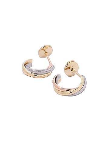 Cartier Cartier Trinity Earrings Mini Model 18K Yellow Gold Pink White B8301540 (view 2)