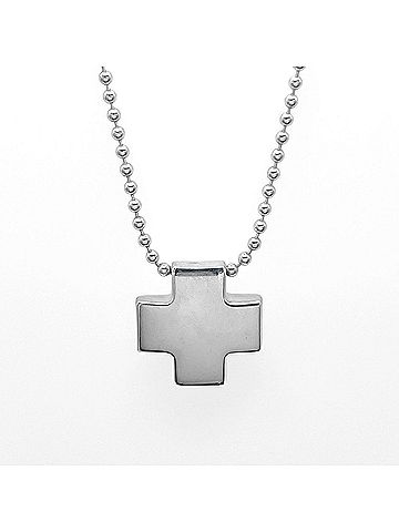 Tiffany & Co. TIFFANY&amp;Co. Tiffany Roman Cross Necklace Pendant Rosary SV925 Men's Women's (view 2)