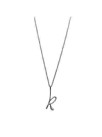 Tiffany & Co. TIFFANY&amp;Co. Tiffany Letter K Initial Necklace Pendant Elsa Peretti SV925 Men's Women's (view 1)