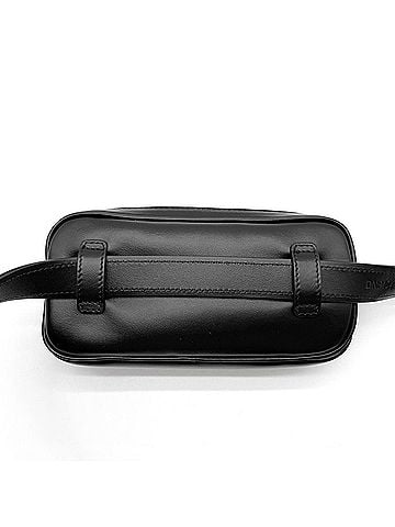 Miu Miu Miu Miu MIUMIU Logo Body Bag/Waist Bag DNP104 Leather Black Women's (view 2)