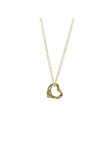 Tiffany & Co. Tiffany Open Heart Extra Mini Necklace Yellow Gold (18K) No Stone Men,Women Fashion Pendant Necklace (Gold) (view 1)