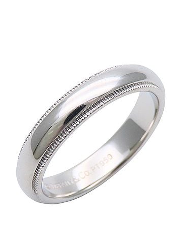 Tiffany & Co. Tiffany &amp; Co. Women's Ring with Milgrain Design, Platinum 950. (view 2)