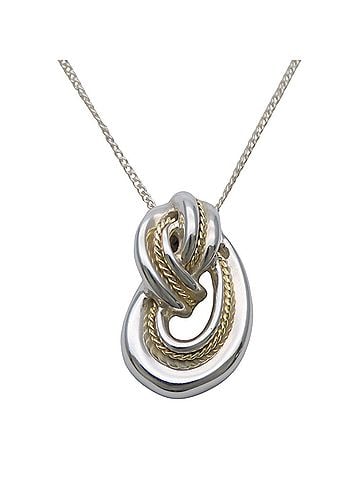 Tiffany & Co. Tiffany &amp; Co. Twist Knot Rope Necklace, Sterling Silver 925 Gold 18K Combination, Women's. (view 1)