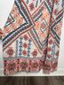 Rococo Sand 100% Silk Aztec Or Tribal Print Casual Dress Size M - photo 5