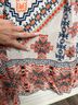 Rococo Sand 100% Silk Aztec Or Tribal Print Casual Dress Size M - photo 12