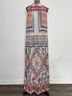 Rococo Sand 100% Silk Aztec Or Tribal Print Casual Dress Size M - photo 9