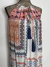 Rococo Sand 100% Silk Aztec Or Tribal Print Casual Dress Size M - photo 7