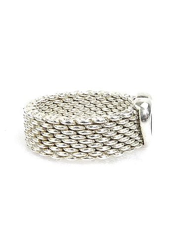 Tiffany & Co. Tiffany &amp; Co. Somerset Heart Ring, Sterling Silver 925, Women's, e62039 (view 2)
