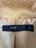 Obey 100% Polyester 100% Nylon Leopard Print Black White Jacket Size S - photo 2