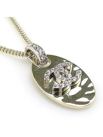 Chanel Chanel necklace, metal, gold, women's, h32330 (view 1)