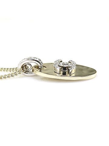 Chanel Chanel necklace, metal, gold, women's, h32330 (view 2)