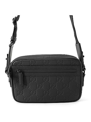 Gucci Gucci Shoulder Bag GG Rubber Effect 771293 GUCCI Black Handbag Men's (view 1)