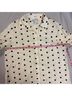 Rachel Zoe Polka Dots White Black Button-Down Shirt Size M - photo 4