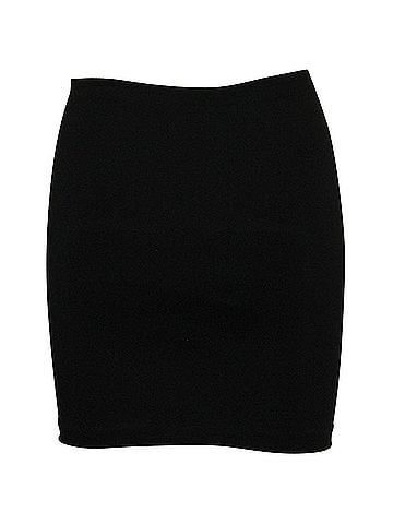 The Row The Row Mini Skirt in Black Polyester (view 1)