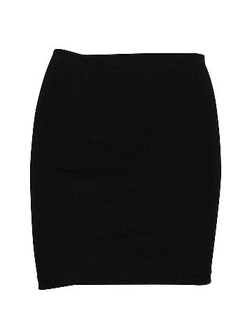 The Row The Row Mini Skirt in Black Polyester (view 2)