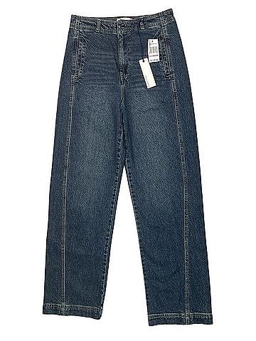 Habitual Side Panel High Rise Straight Barrel Leg Jeans (view 1)