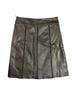 Max Studio 100% Leather Black Leather Skirt Size 4 - photo 2