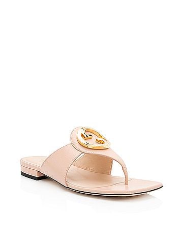 Gucci Gucci Leather Blondie T Strap Sandals - Size 7 / 37 (view 1)