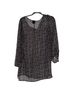 Ella Moss 100% Silk Paisley Black Gray Blouse Size S - photo 1