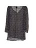Ella Moss 100% Silk Paisley Black Gray Blouse Size S - photo 2