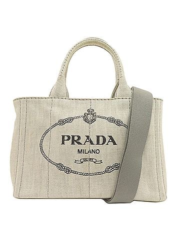 Prada Prada Canapa Mini 2-Way Handbag, Canvas, Women's PRADA (view 1)