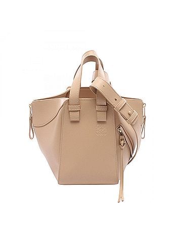 Loewe Loewe Hammock Handbag, Compact 2-Way Leather, Women's, Beige, A538H13X10 (view 1)