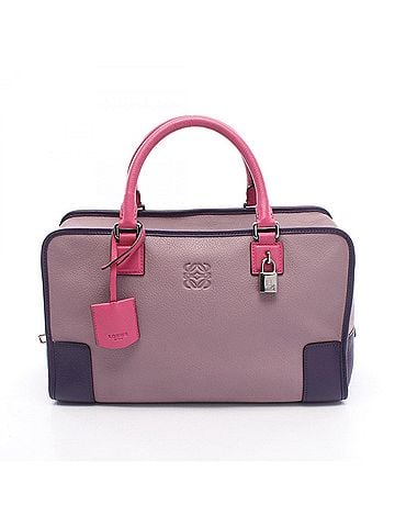 Loewe Loewe Amazona 35 Handbag, Leather, Women's, Purple/Pink (view 1)