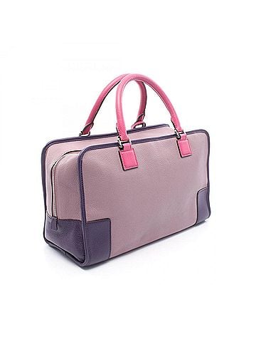 Loewe Loewe Amazona 35 Handbag, Leather, Women's, Purple/Pink (view 2)