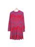 ModCloth 100% Polyester Floral Red Blue Casual Dress Size 12 - photo 2