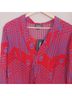ModCloth 100% Polyester Floral Red Blue Casual Dress Size 12 - photo 3