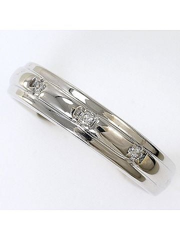 Unbranded K10 10K WG White Gold Ring with 0.03ct Diamond, Total Weight 2.7g, Jewelry (view 1)