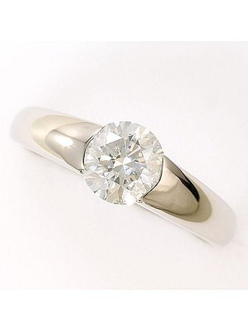 Unbranded PT900 Platinum Ring with 0.897ct Diamond (I1 clarity), Certified, Total Weight 4.1g, Jewelry (view 1)