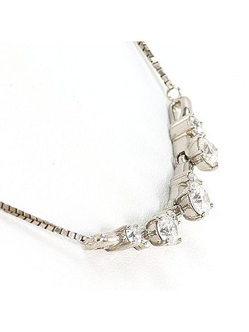 Unbranded 18K (18-karat white gold) necklace with 1.00ct diamond, total weight 6.5g, 48cm length. Jewelry. (view 2)