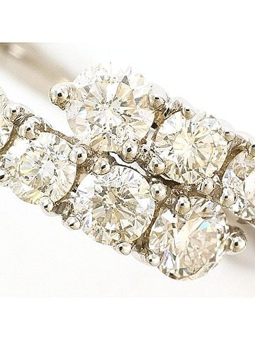 Unbranded 18K (18-karat white gold) ring with 1.00ct diamond, card design, total weight 4.0g, jewelry. (view 2)