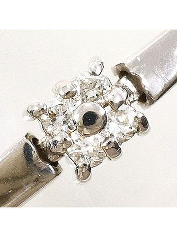 Unbranded 18K (18-karat white gold) bracelet with 0.25ct diamond, card included, total weight 6.1g, 17.5cm, jewelry. (view 2)