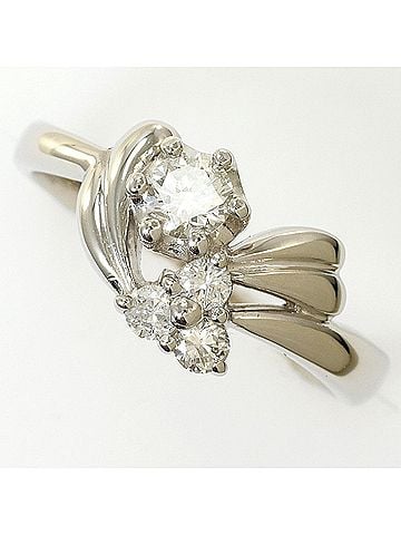 Unbranded PT900 Platinum Ring with 0.30ct Diamond (SI2 clarity), Certified, Total Weight 4.2g, Jewelry (view 1)