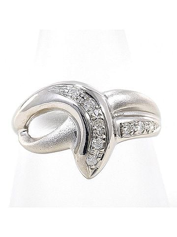 Unbranded PT850 Platinum Ring, 1 Diamond (0.08ct), Total Weight 4.1g, Jewelry (view 1)