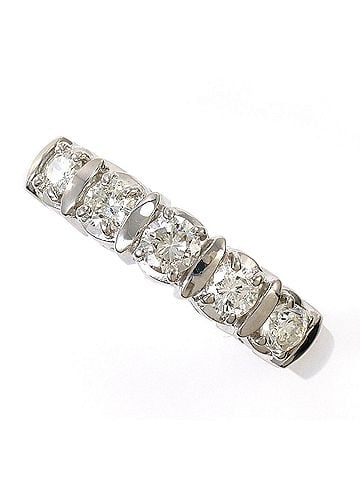 Unbranded PT900 Platinum Ring, 1 Diamond, 0.50ct, Total Weight 4.1g, Jewelry (view 1)